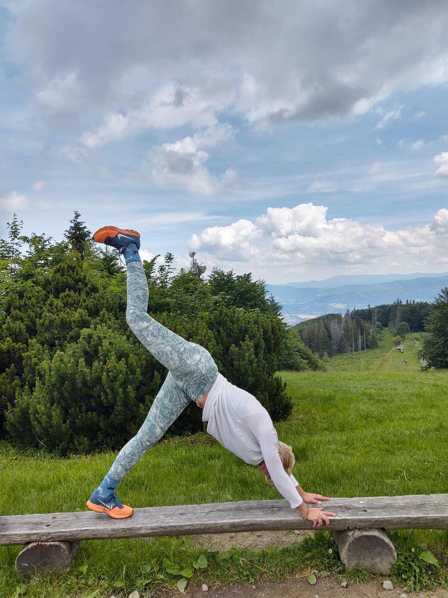 Downward Facing Dog with extension.