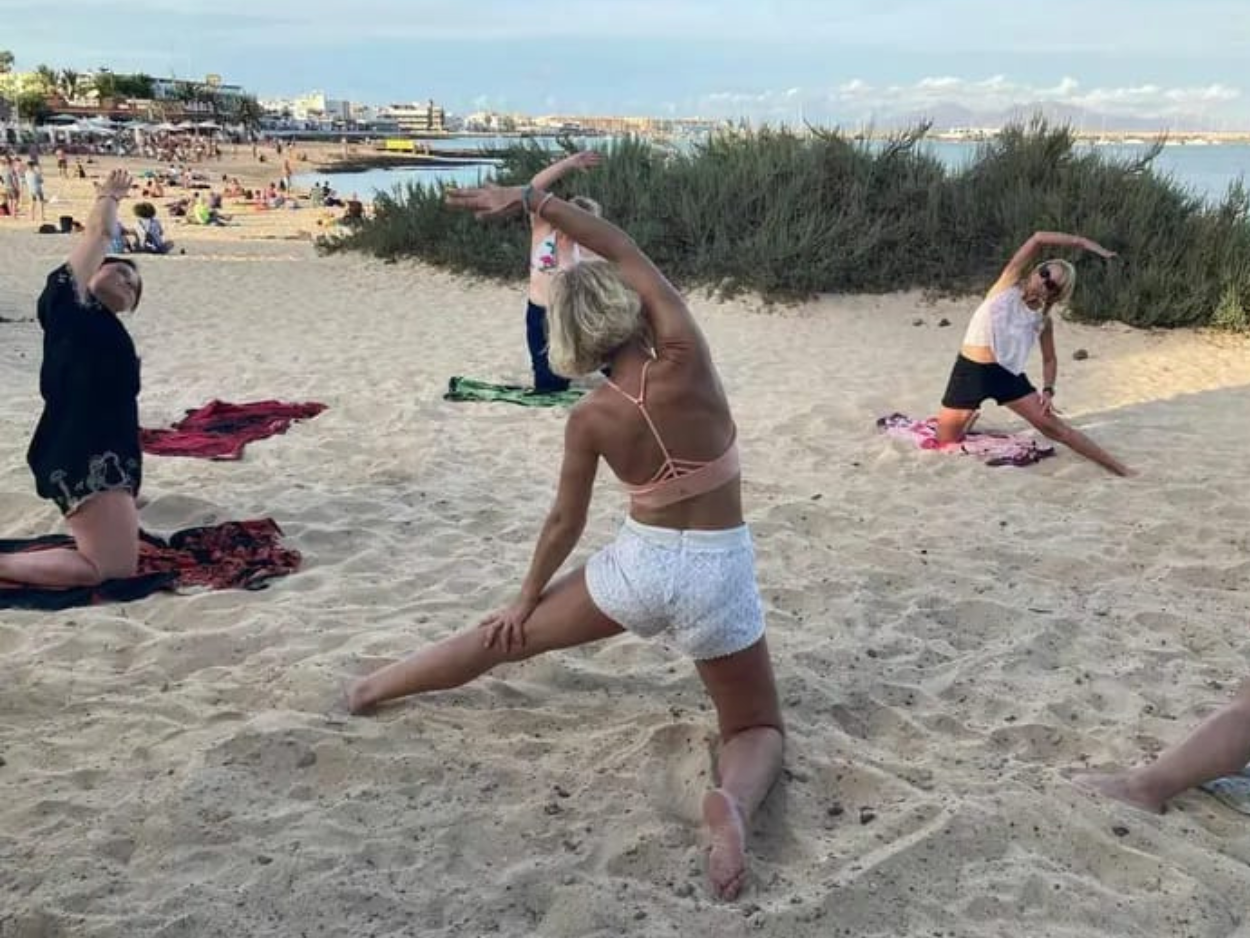 Beach Yoga, Corralejo, Fuerteventura