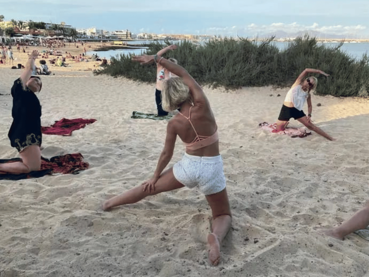 Beach Yoga, Corralejo, Fuerteventura